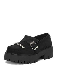 DeeZee Loafersy CEO-HY6688001-1 Czarny. Kolor: czarny. Materiał: materiał #5