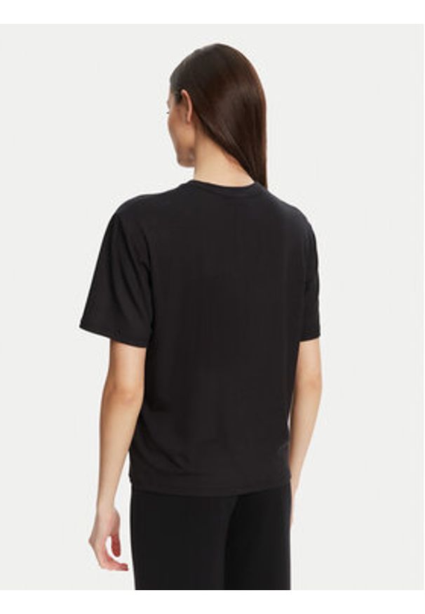 Guess T-Shirt V5YI05 KCOA2 Czarny Regular Fit. Kolor: czarny. Materiał: wiskoza