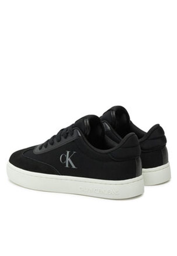 Calvin Klein Jeans Sneakersy Classic Cupsole Low Mix Mg Wn YW0YW01636 Czarny. Kolor: czarny. Materiał: materiał