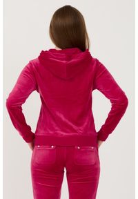 Juicy Couture - JUICY COUTURE Czerwona damska bluza Robertson Hoodie, Rozmiar M. Kolor: czerwony #4