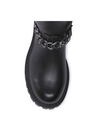 DeeZee Muszkieterki H13073A-5 Czarny. Kolor: czarny. Materiał: skóra #7