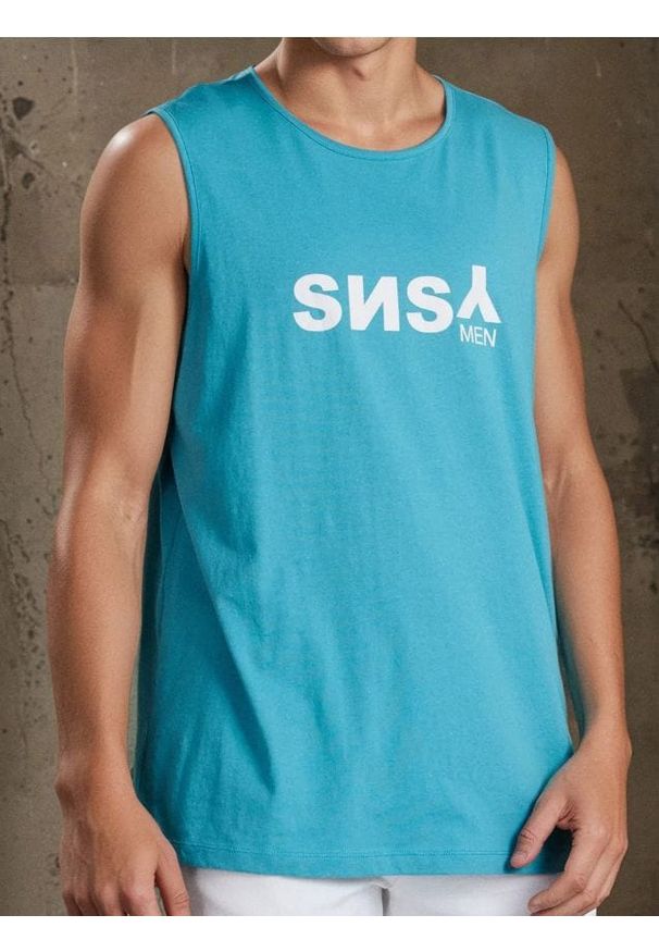 Sinsay - Tank top - niebieski. Kolor: niebieski