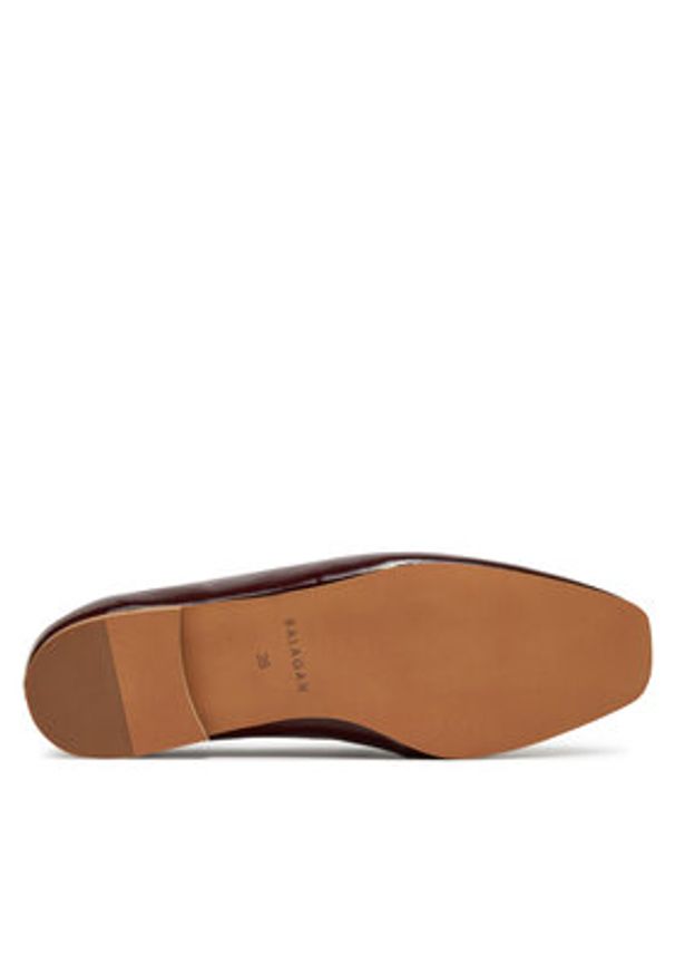 BALAGAN - Balagan Baleriny SHIRLEY Bordowy. Kolor: czerwony. Materiał: skóra