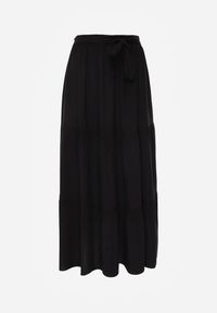 Renee - Czarna Rozkloszowana Spódnica Maxi z Wiskozy z Materiałowymi Paskami Wintelis. Okazja: na co dzień, na spotkanie biznesowe, na imprezę. Kolor: czarny. Materiał: wiskoza, materiał. Wzór: kolorowy, paski. Sezon: lato. Styl: casual, biznesowy, elegancki, wakacyjny #5