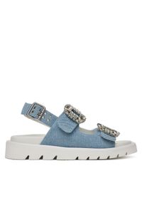 Eva Minge Sandały SNOWDROP-I75-563 Niebieski. Kolor: niebieski. Materiał: materiał #1