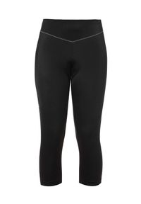 Legginsy kolarskie damskie Vaude Active 3/4. Kolor: czarny. Materiał: elastan, poliamid. Sport: kolarstwo