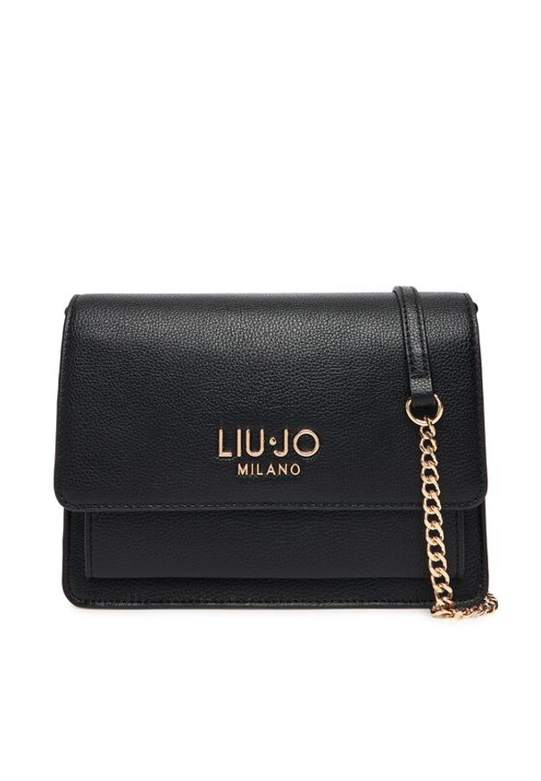 Liu Jo Torebka Ecs M Crossbody AF5152 E0058 Czarny. Kolor: czarny. Materiał: skórzane