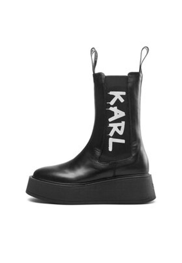 Karl Lagerfeld - KARL LAGERFELD Sztyblety KL42460 Czarny. Kolor: czarny. Materiał: skóra