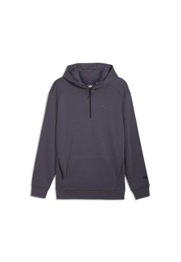 Puma - Bluza męska z kapturem i zamkiem 1/2 RAD/CAL PUMA Galactic Gray. Typ kołnierza: kaptur. Kolor: szary. Sport: joga i pilates