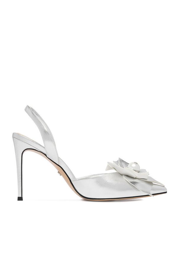 Gino Rossi - Szpilki GINO ROSSI. Kolor: srebrny. Obcas: na szpilce