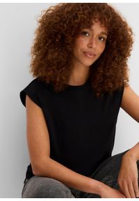 bonprix - T-shirt oversize z czystej bawełny organicznej. Kolor: czarny. Materiał: bawełna #2