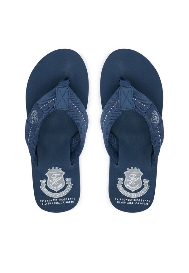 TOMMY HILFIGER - Japonki Tommy Hilfiger. Kolor: niebieski