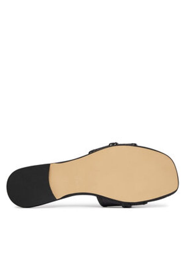 Just Cavalli Klapki 80RA3S81 ZSE61 Czarny. Kolor: czarny. Materiał: skóra