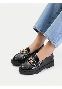 DeeZee Loafersy WS5621-18 Czarny. Kolor: czarny. Materiał: skóra #1
