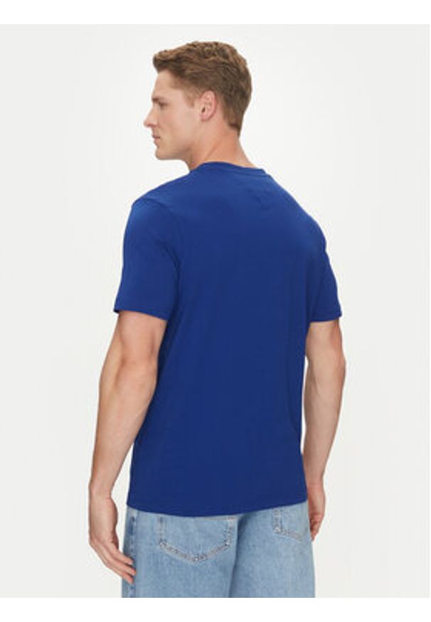 TOMMY HILFIGER - Tommy Hilfiger T-Shirt Center Stack MW0MW38621 Niebieski Regular Fit. Kolor: niebieski. Materiał: bawełna