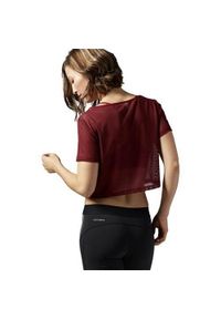 Koszulka sportowa damska Reebok Cardio Mesh Tee. Kolor: czerwony. Materiał: mesh. Długość rękawa: krótki rękaw. Długość: krótkie