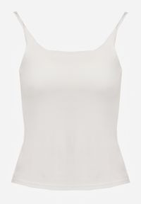 Born2be - Biały Wiskozowy Top z Podwójnymi Ramiączkami Hendrea. Okazja: na co dzień. Kolor: biały. Materiał: wiskoza. Długość rękawa: na ramiączkach. Styl: casual, elegancki #7