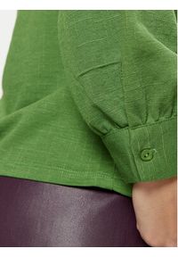 Vila Koszula Carmena 14102290 Zielony Regular Fit. Typ kołnierza: typu carmen. Kolor: zielony. Materiał: syntetyk, wiskoza #4