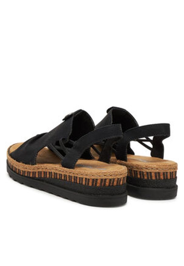 Rieker Sandały V7972-00 Czarny. Kolor: czarny. Materiał: syntetyk, materiał