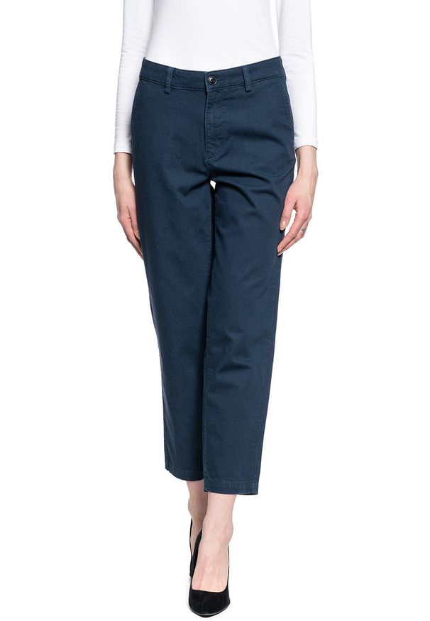 Lee - LEE CHINO DAMSKIE SPODNIE MATERIAŁOWE L32CQSRZ 112107351. Materiał: materiał