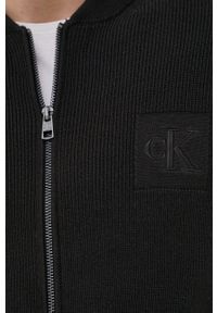 Calvin Klein Jeans kardigan J30J319661.PPYY męski kolor czarny. Okazja: na co dzień. Kolor: czarny. Materiał: dzianina. Styl: casual #2