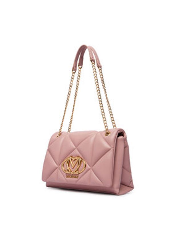 Love Moschino - LOVE MOSCHINO Torebka JC4041PP0OLC0600 Różowy. Kolor: różowy. Materiał: skórzane