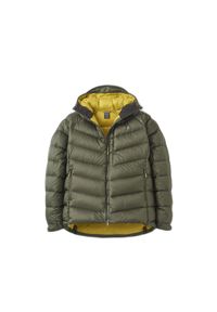 Kurtka z kapturem Rab Glaceon Pro. Typ kołnierza: kaptur. Kolor: zielony. Materiał: puch. Sezon: zima. Sport: turystyka piesza #1