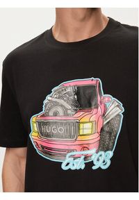 Hugo T-Shirt Damotoro 50514092 Czarny Relaxed Fit. Kolor: czarny. Materiał: bawełna #4