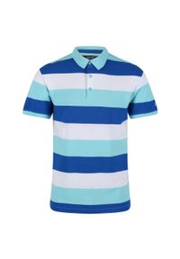 Regatta - Męska Koszulka Polo Maxen. Typ kołnierza: polo. Kolor: niebieski #1