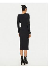 Patrizia Pepe Sukienka koktajlowa 8A1454/JZ26-K103 Czarny Slim Fit. Kolor: czarny. Materiał: syntetyk. Styl: wizytowy #4