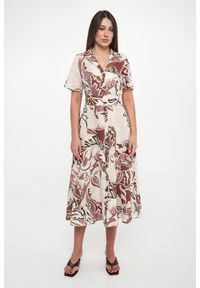 Marella Sport - Sukienka szmizjerka lniana Pacche MARELLA SPORT. Materiał: len. Typ sukienki: szmizjerki, sportowe. Styl: sportowy #4