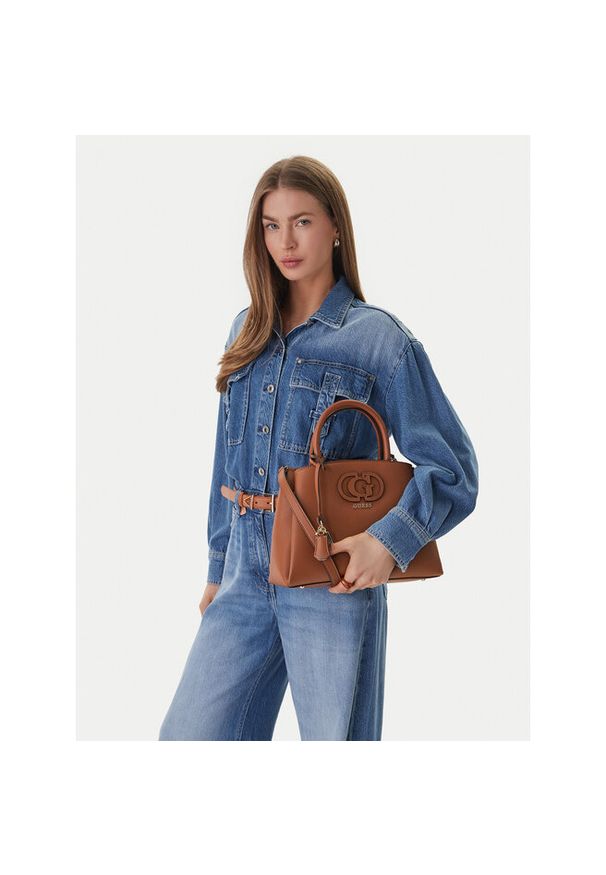 Torebka Guess. Kolor: brązowy