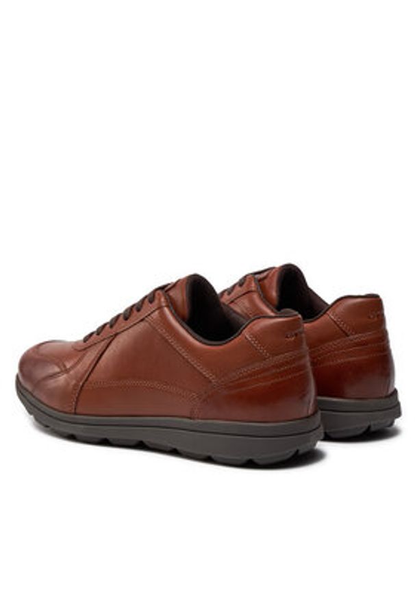 Geox Sneakersy U Spherica Ec12 U45GRA 00043 C6001 Brązowy. Kolor: brązowy. Materiał: skóra
