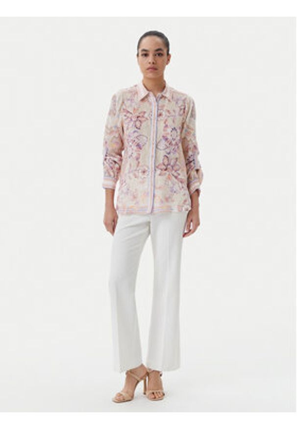 Hale bob - Hale Bob Koszula Nia 4ZCA214A Beżowy Regular Fit. Kolor: beżowy. Materiał: len