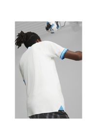 Puma - Męska koszulka domowa Olympique de Marseille 23/24 PUMA. Kolor: biały, wielokolorowy, niebieski