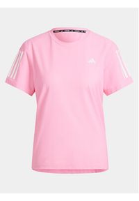 Adidas - adidas Koszulka techniczna Own The Run IN1592 Różowy Regular Fit. Kolor: różowy. Materiał: syntetyk. Sport: bieganie