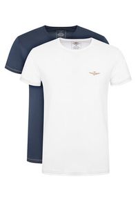 Aeronautica Militare Komplet t-shirtów AM1UTI003B Kolorowy Slim Fit. Materiał: bawełna. Wzór: kolorowy #9