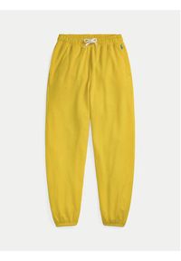 Polo Ralph Lauren Spodnie dresowe 211935585014 Żółty Regular Fit. Kolor: żółty. Materiał: bawełna