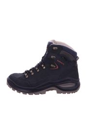 Buty trekkingowe damskie Lowa Renegade Evo Mid Gtx. Wysokość cholewki: za kostkę. Zapięcie: sznurówki. Kolor: niebieski. Materiał: skóra. Szerokość cholewki: normalna