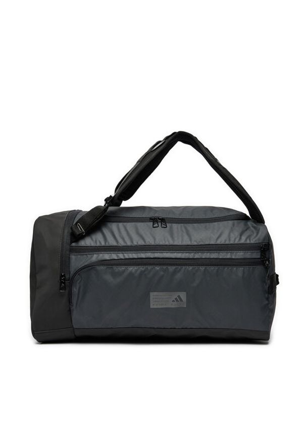 Adidas - adidas Torba Hybrid Duffel Bag IT4590 Szary. Kolor: szary. Materiał: materiał