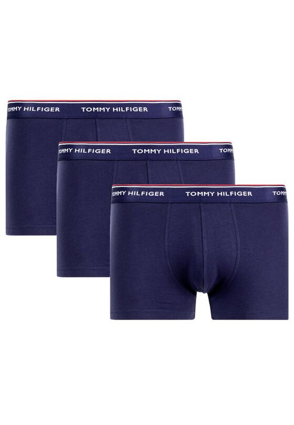 TOMMY HILFIGER - Tommy Hilfiger Komplet 3 par bokserek 3P Trunk 1U87903842 Granatowy. Kolor: niebieski. Materiał: bawełna