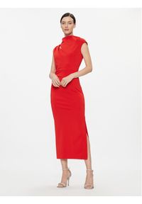 Sukienka koktajlowa Marella. Kolor: czerwony. Materiał: syntetyk. Styl: wizytowy #1