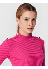 Rinascimento Sweter CFM0010955003 Różowy Slim Fit. Kolor: różowy. Materiał: wiskoza #2