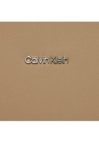 Calvin Klein Torebka Ck Must Tote Md K60K611441 Beżowy. Kolor: beżowy. Materiał: skórzane #4