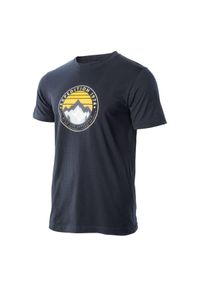 Hi-tec - T-shirt Męski Z Górą Zergo. Kolor: niebieski