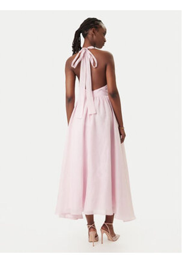 BARDOT - Bardot Sukienka koktajlowa Dorota Halter Neck 60206DB Różowy Regular Fit. Typ kołnierza: dekolt halter. Kolor: różowy. Materiał: syntetyk. Styl: wizytowy