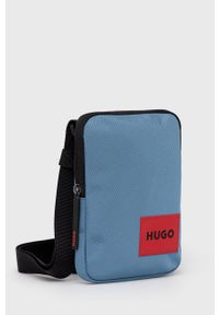 Hugo - HUGO saszetka $nzKodProduktu $nzKolor. Kolor: niebieski. Materiał: bawełna