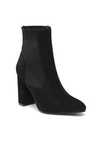 DeeZee Botki WYL2299-10 Czarny. Kolor: czarny. Materiał: materiał #4