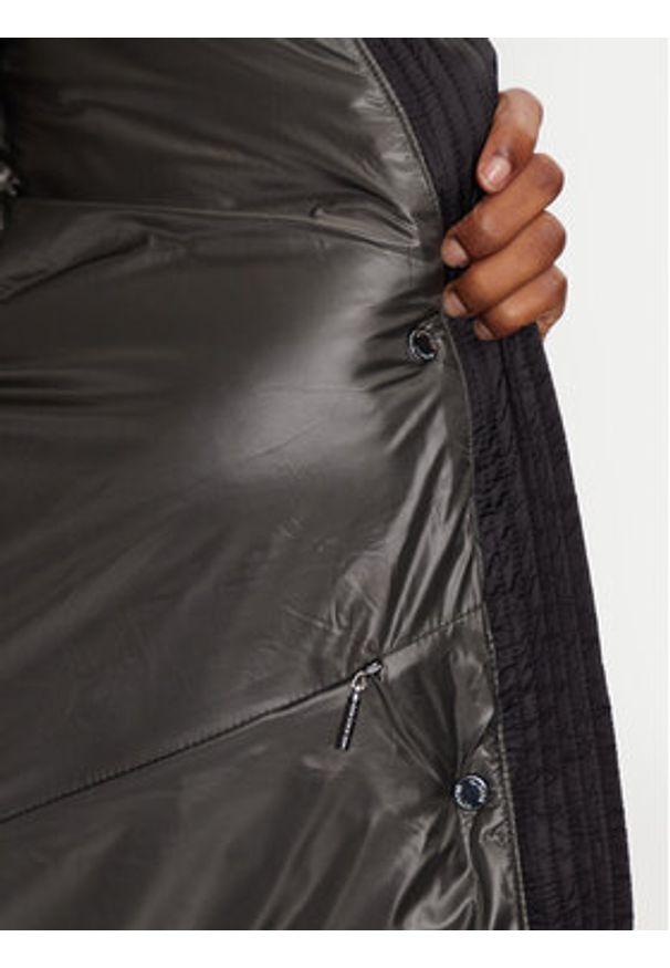 Hetrego - Hetregó Kurtka puchowa Karen 8N605 Czarny Regular Fit. Kolor: czarny. Materiał: syntetyk