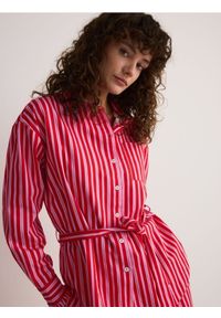 Reserved - Koszula z paskiem - wielobarwny. Materiał: bawełna, tkanina #1
